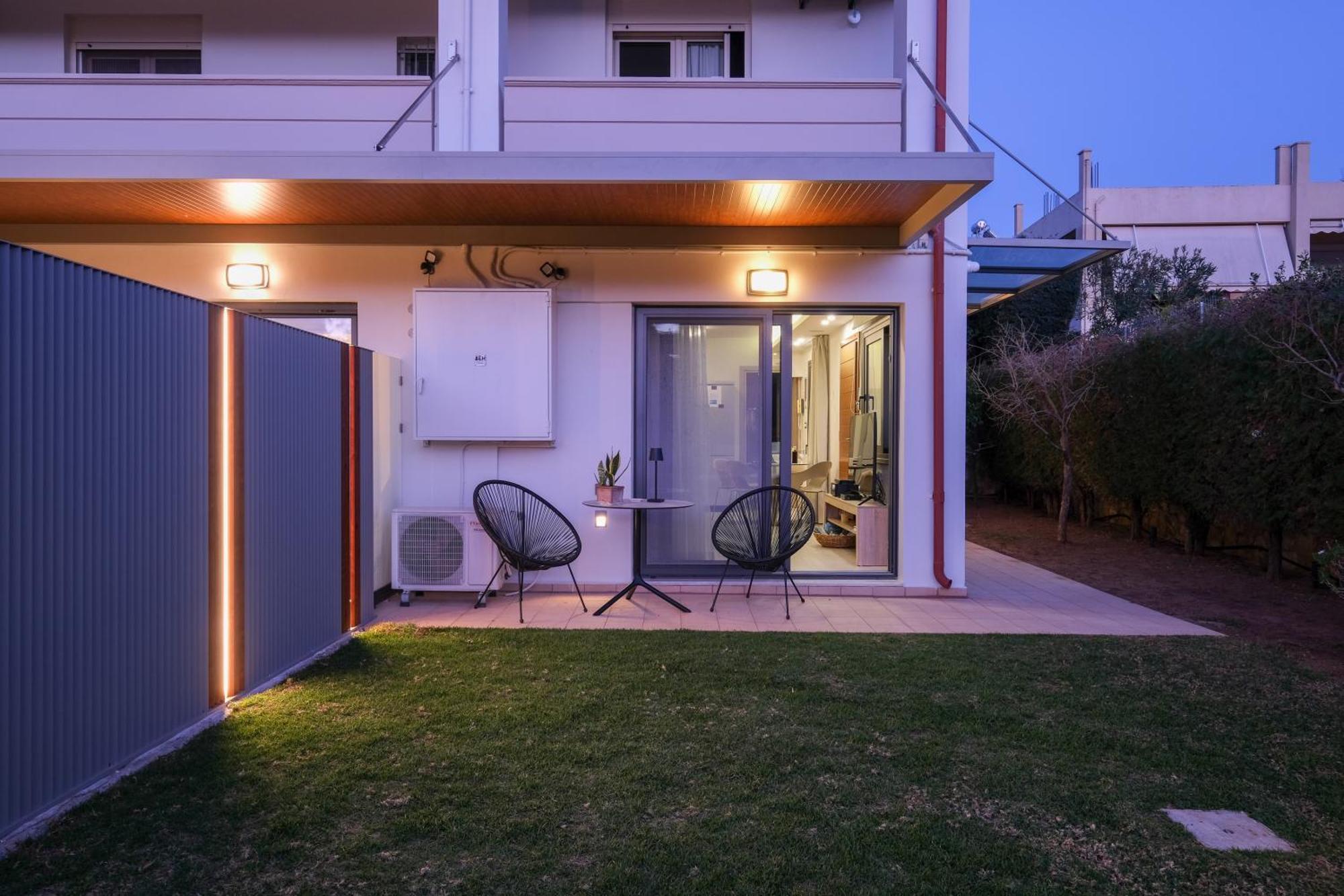 Glaros Casa Verde - Cozy Flat With Garden Near Beach Kato Daratso Bagian luar foto
