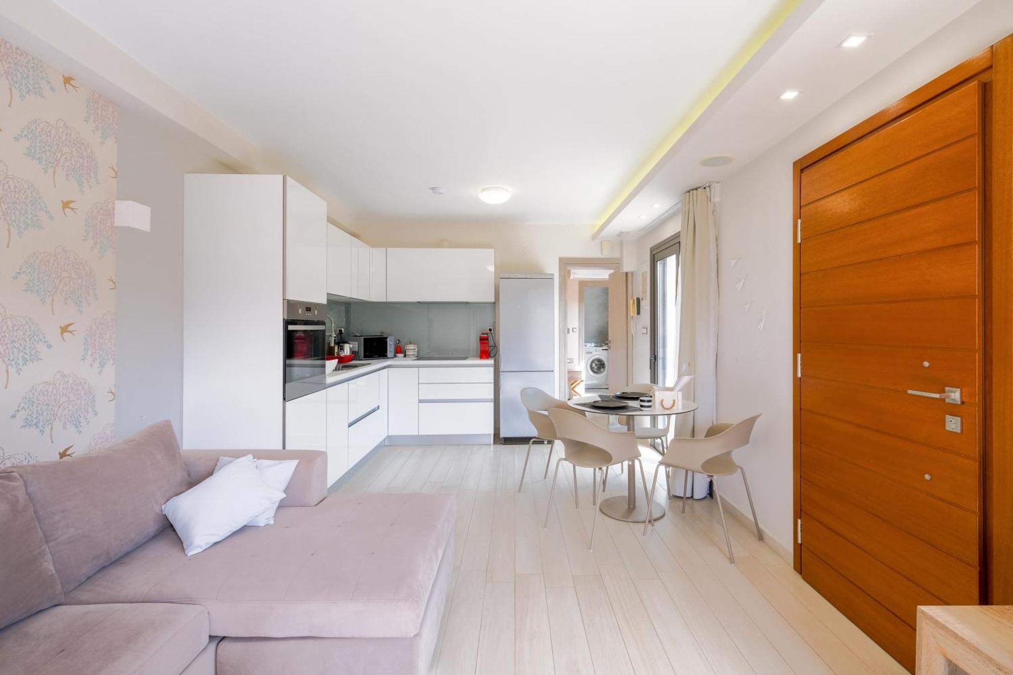 Glaros Casa Verde - Cozy Flat With Garden Near Beach Kato Daratso Bagian luar foto