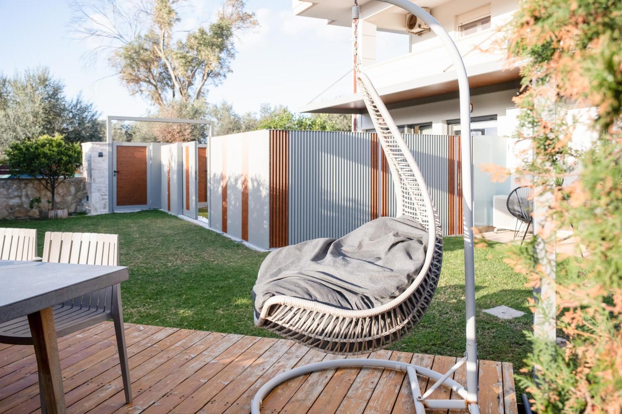 Glaros Casa Verde - Cozy Flat With Garden Near Beach Kato Daratso Bagian luar foto