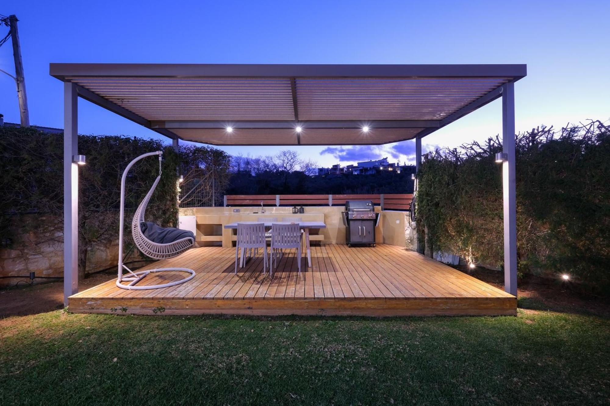 Glaros Casa Verde - Cozy Flat With Garden Near Beach Kato Daratso Bagian luar foto