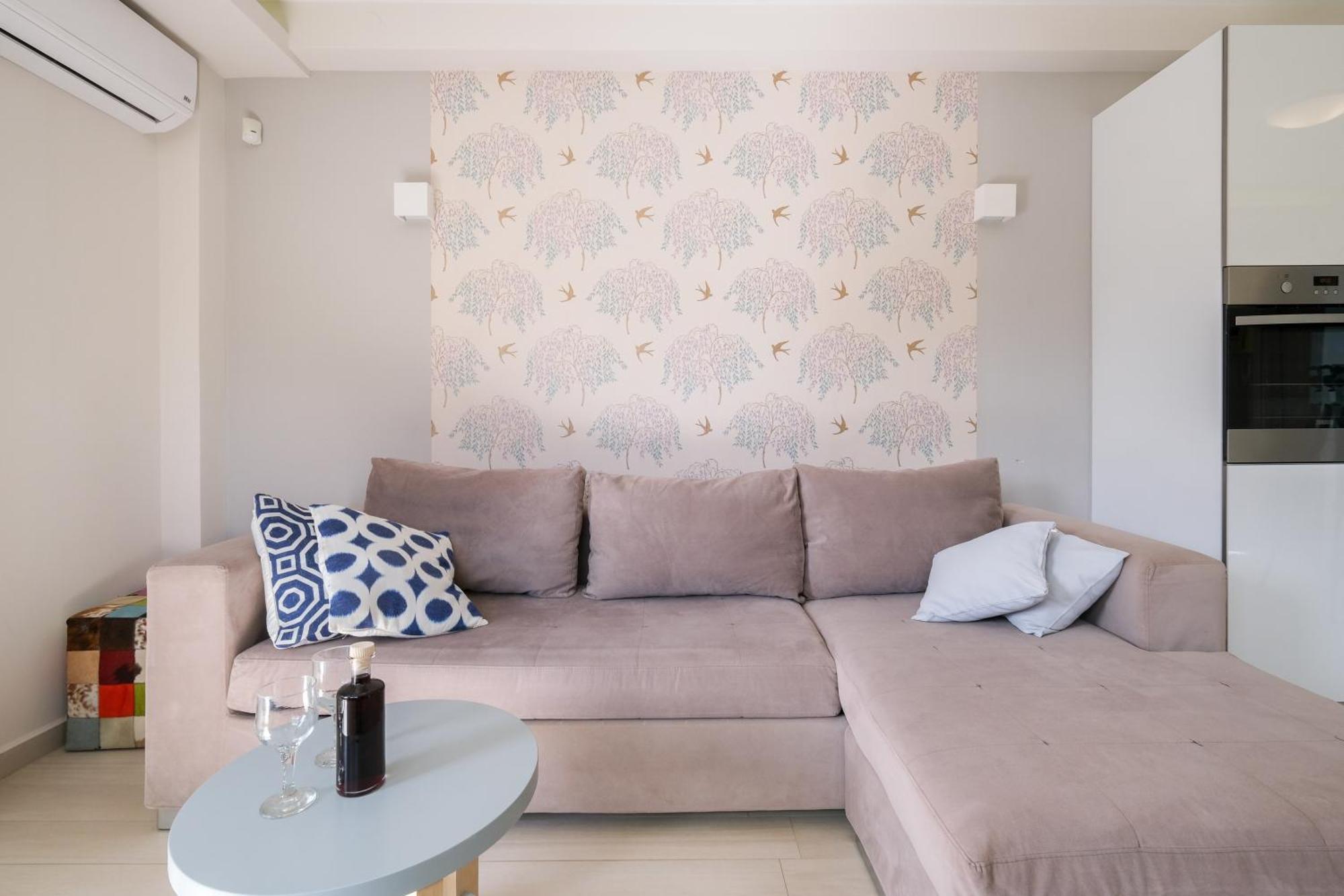 Glaros Casa Verde - Cozy Flat With Garden Near Beach Kato Daratso Bagian luar foto