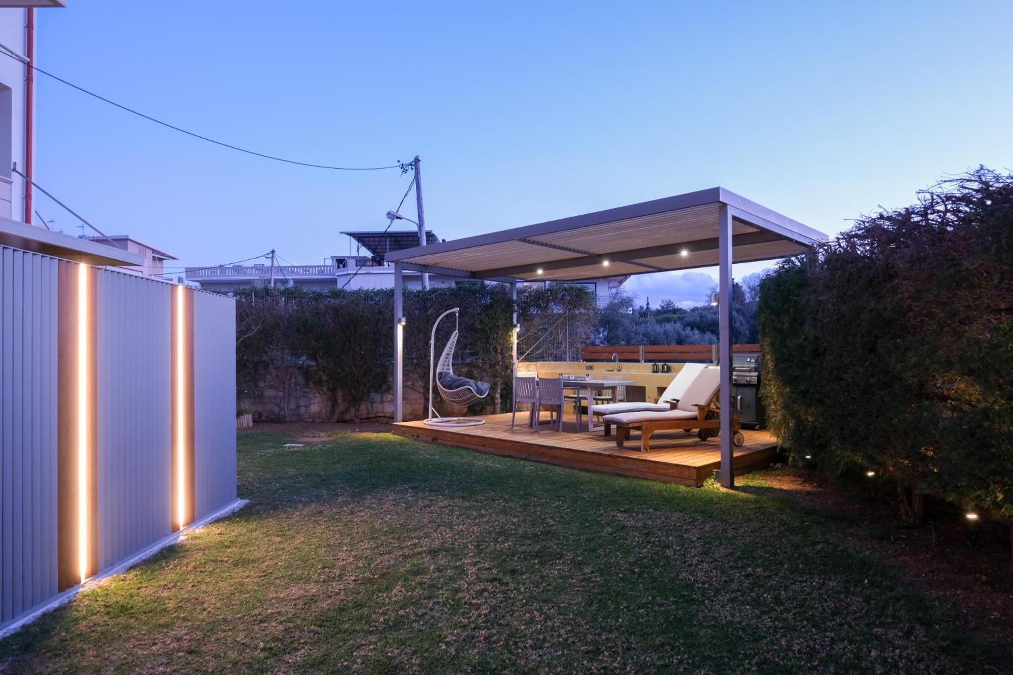 Glaros Casa Verde - Cozy Flat With Garden Near Beach Kato Daratso Bagian luar foto
