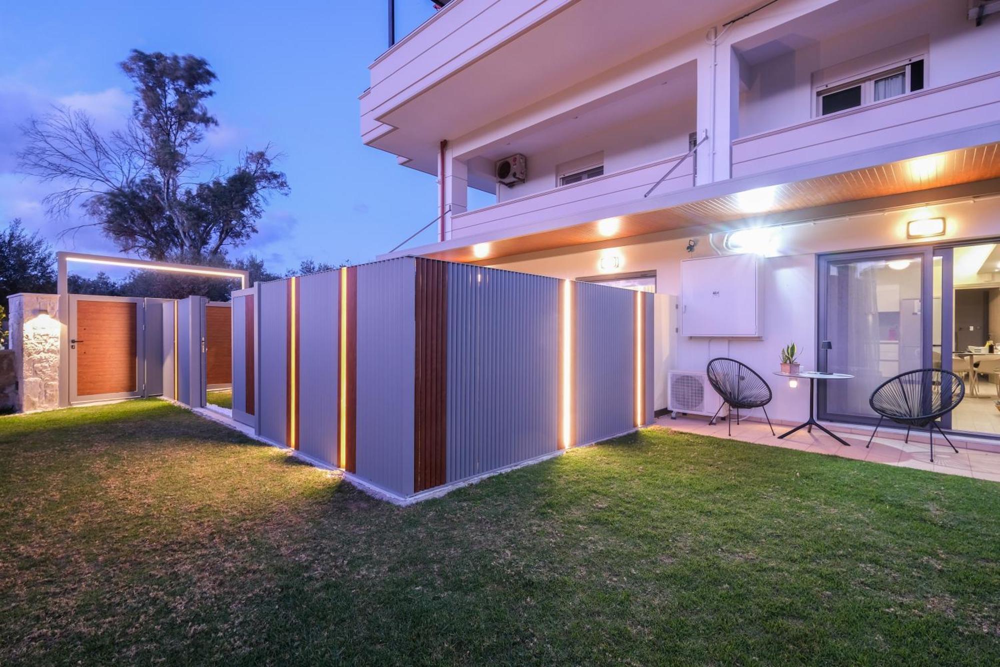 Glaros Casa Verde - Cozy Flat With Garden Near Beach Kato Daratso Bagian luar foto